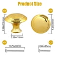 thumbnail image 2 of Perillas para cajón Romeda de acero inoxidable dorado de 30 mm, 18 piezas, 2 of 7