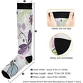 thumbnail image 3 of FREEAMG 2Pair Fashion Print Compression Socks for Women Men,Knee High Stockings for Athletic Sports,Running,Travel, 3 of 7