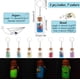 thumbnail image 2 of 7 llaveros de frascos de deseos de vidrio de 13 ml, botellas pequeñas con corcho y cuentas de concha luminosas, mini botellas de deseos de vidrio con corcho y llaveros., 2 of 6