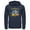 Navy Blue, variant on Men's Pokemon Eeveelutions Pull Over Hoodie Athletic Heather Medium