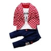 2pcs Toddler Baby Boys Kids Shirt Tops+ Long Pants Clothes Outfits Gentleman Set