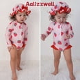 thumbnail image 2 of Traje de baño Aalizzwell de manga larga con cremallera, de una sola pieza, para bebés y niñas, 2 of 6