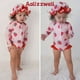thumbnail image 2 of Traje de baño Aalizzwell de manga larga con cremallera, de una sola pieza, para bebés y niñas, 2 of 6