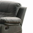 thumbnail image 6 of 84 Inch Manual Recliner Sofa, USB Charging Port, Slate Blue Faux Leather, 6 of 6