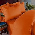 thumbnail image 2 of Elegance Linen Â® 1500 Thread Count WRINKLE RESISTANT 4 pc Sheet set, Deep Pocket Up to 18" - All Size and Colors , King Orang, 2 of 3