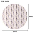 thumbnail image 6 of Fashionable Round Tablecloth 70x70in(178x178cm) – Waterproof Polyester Table Cover with Full Print Design, Wrinkle Resistant & Washable for Kitchen Dining Party Decor, 6 of 6