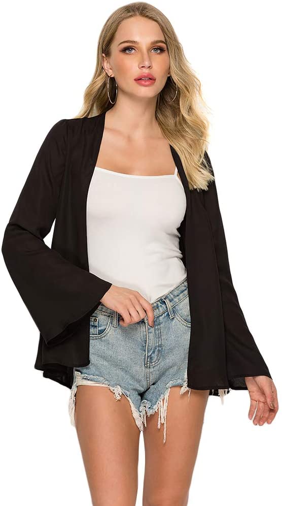 Sheer Short Sleeve Cardigan Cover-up 