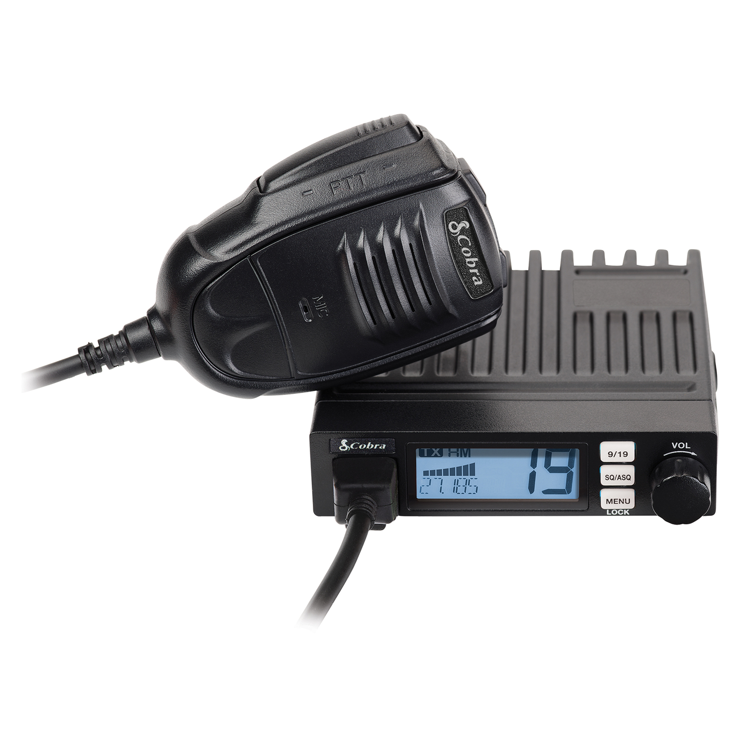 Cobra 19 MINI Ultra Compact Full-Featured CB Radio 40-Channel Fixed-Mount  with Dual-mode AM/FM  Instant Channels 9/19