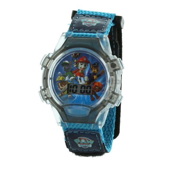 Nickelodeon by Nickelodeon Unisex 18 mm Casual Plastic Digital Wristwatch, Blue, AXL10210