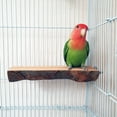 thumbnail image 1 of 2 piezas de soporte de madera para percha de pájaros, plataforma para loros, percha colgante, juguete, accesorios para jaula de pájaros, 1 of 7