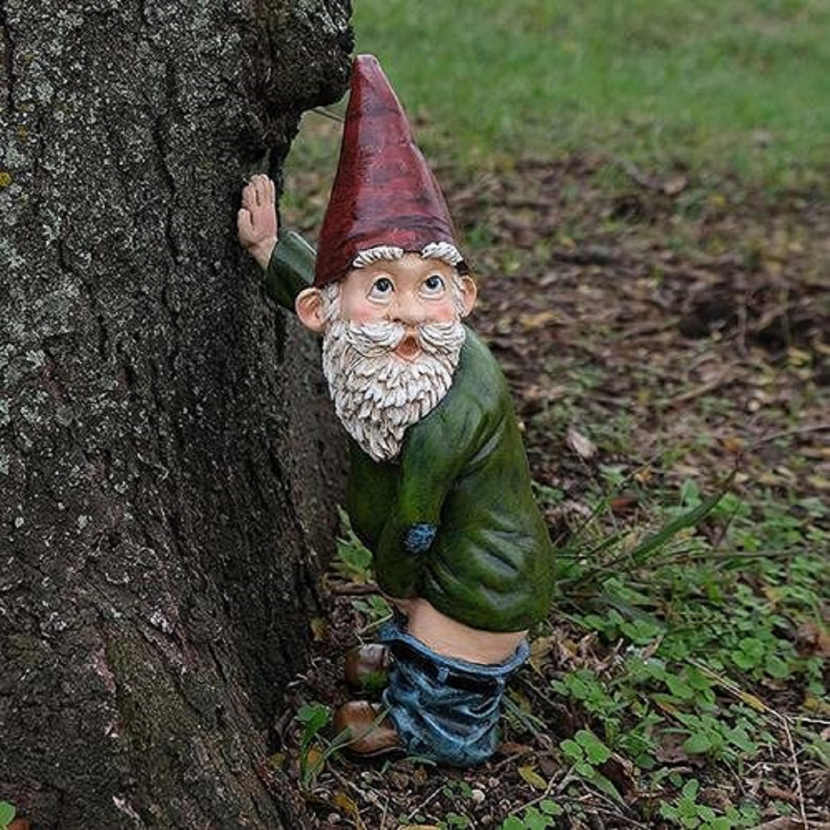 Naughty Garden Gnome Funny Naughty Garden Gnome,Gnome for Garden Decor,Funny Gnome Resin Dwarf Garden Decor,Fairy Gardern Decor,Ornaments