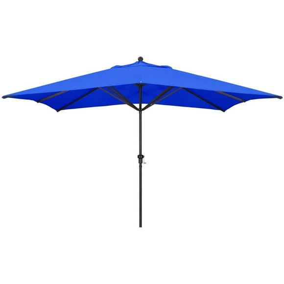 California Umbrella 11' Tahoe Sunbrella Crank Lift Patio Umbrella in Pacific
