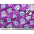 thumbnail image 3 of Soimoi Purple polyester Crepe Fabric Crystal Stone Geometric Printed Fabric 1 Yard 42 Inch Wide, 3 of 3
