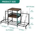 thumbnail image 2 of DWVO 6-Tier Guitar Stand for Multiple Guitars DIY Metal Guitar Rack Guitar Display Holder for Guitar Violin Bass w/Storage Shelf, 2 of 7