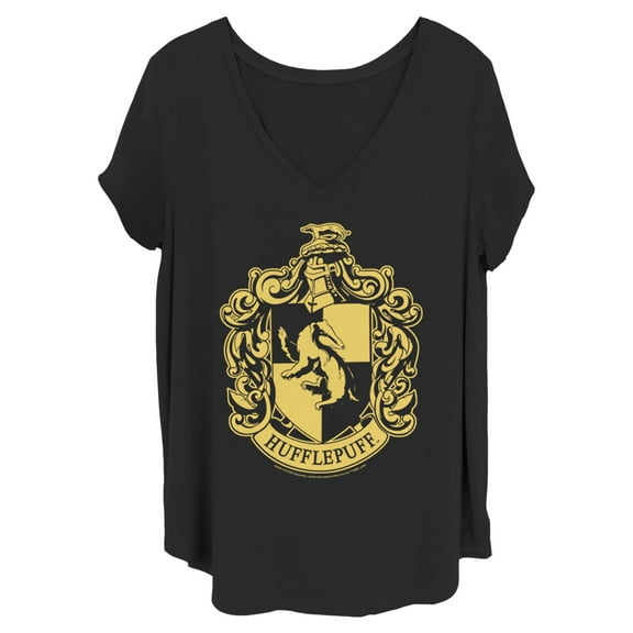 Women's Harry Potter Hufflepuff House Crest  Graphic T-Shirt