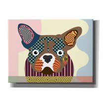 Epic Graffiti 'French Bulldog' by Lanre Adefioyue, Canvas Wall Art, 54"x40"