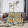 thumbnail image 6 of DouZhe Ultra-Soft Micro Fleece Lightweight Flannel Bed Blanket, Bohemia Mandala Kaleidoscope Print Cozy Warm Throw Blankets, 80"x60", 6 of 7
