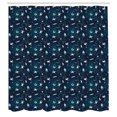 thumbnail image 3 of Ambesonne Space Shower Curtain, World's Orbit with Astronauts, 69"Wx70"L, Dark Teal Dark Blue, 3 of 5