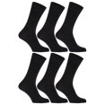 thumbnail image 2 of Dosaele Mens 100% Cotton Non Elastic Top Gentle Grip Socks (Pack Of 6), 2 of 2