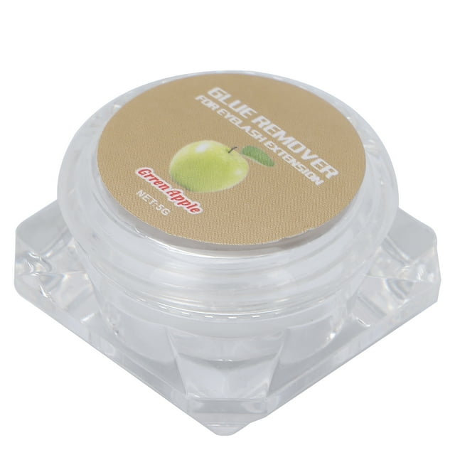 Eyelash Extension Remover Cream, 5g Eyelash Adhesive Remover Eyelash Glue Remover Cream Fruit Flavour Lash Extension Remover Dissolves Lash Adhesive Dissolution for Salon Home