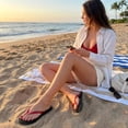 thumbnail image 5 of Cushionaire Surf Flip Flop Sandals for Women with Flexible Sole and Soft Jelly Strap, Lightweight Casual Slides, 5 of 29