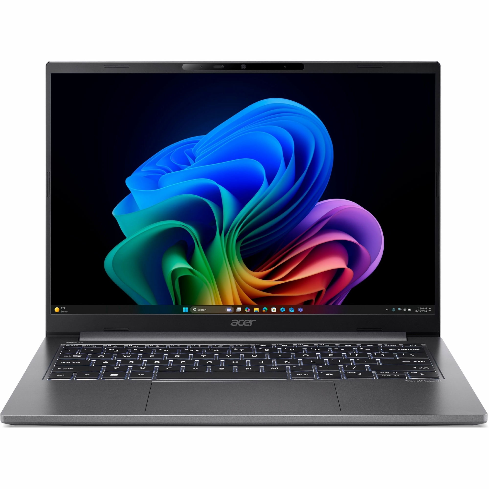 Acer TravelMate X4 14 AI 14" Laptop, Intel Core Ultra 5 226V, 16GB RAM, 512GB SSD, Windows 11 Pro, TMX414-51-579T
