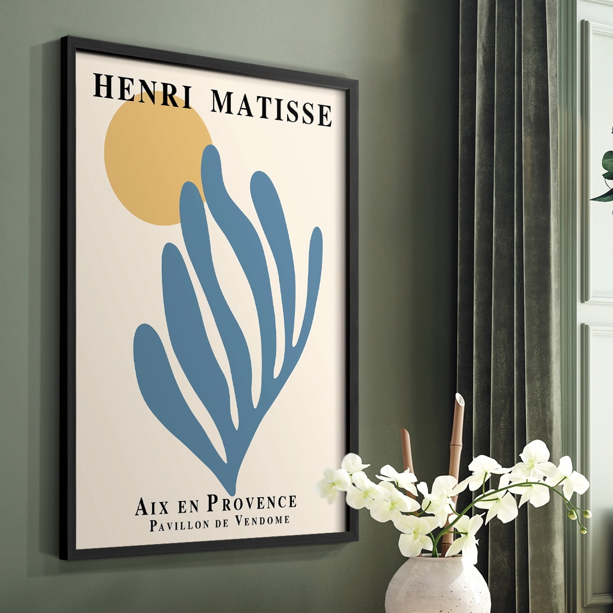 Matisse XCI Framed Print - Solid Wood