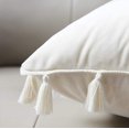 thumbnail image 3 of Lot de 2 Housses de Coussin Décoratives en Velours avec Franges Boho pour Canapé Lit 18 x 18 Pouces, 3 of 6