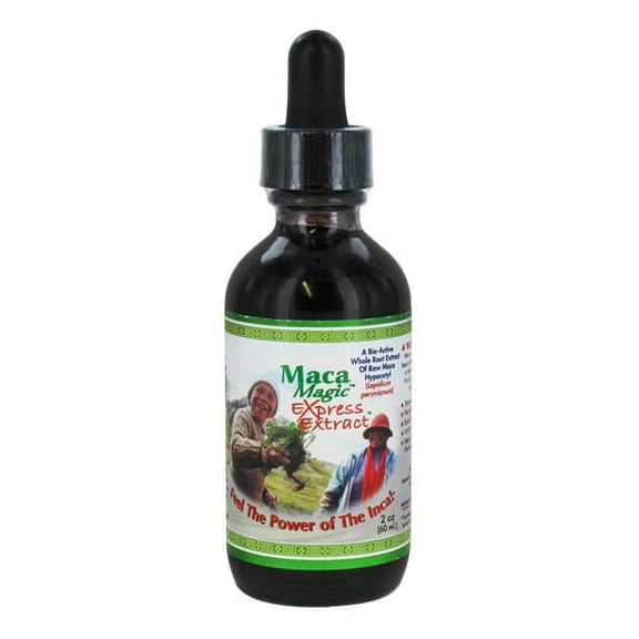 Maca Magic Express Extract, A Bio active Whole Root Extract of Raw, 2 Oz