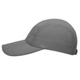 thumbnail image 2 of Unisex Foldable UPF 50+ Quick Dry Baseball Cap with Long Bill Portable Sun Hats, Gray, 2 of 5