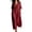 Wine, variant on Noric Women Short Sleeve Cotton Dresses Casual Lapel Collar A-Line Maxi Dress with Pockets Loose Fit Solid Color for Daily Vacation