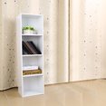 thumbnail image 3 of Bookshelf, Easy Assembly 4 Tier Wall Shelf Strong And Sturdy  For Bedroom Room, 3 of 8