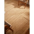 thumbnail image 3 of Rugsotic Carpets Hand Woven Jute 10'x13' Area Rug Solid Light Brown J00008, 3 of 8