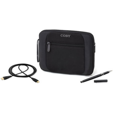 Coby 8" Protective Universal Tablet Accessory Kit, Black