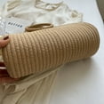 thumbnail image 6 of Handwoven Beach Bag Chic Cotton Rope Clutch Purse Rattan Bag for Women and Girls, 6 of 10