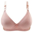 thumbnail image 2 of Eashery Women'S Bras Women's Bralette Wireless Padded Bra Top Everyday Basic Deep V-Neck Pink X-Large, 2 of 3