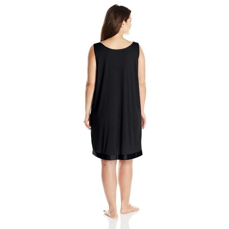 coloratura walmart exquisite form nightgown sleeveless nylon plus short