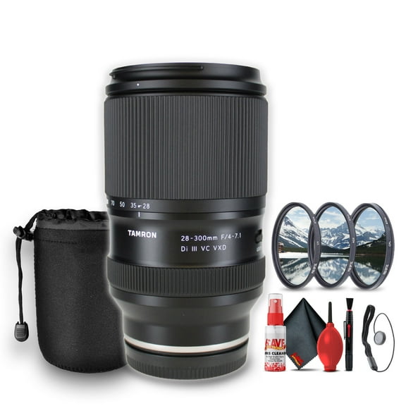 Tamron 28-300mm f/4-7.1 Di III VC VXD Lens for Sony E Bundle