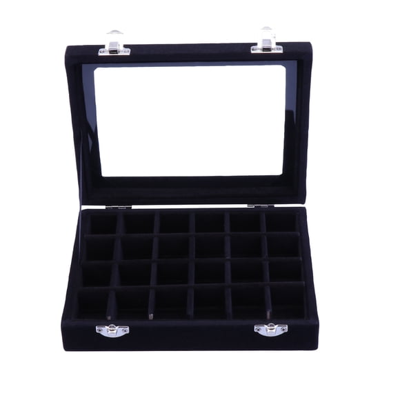 GOOHOCHY Boîtes en Bois pour Garder les Joies, Organisateur de Joies, Jouets Portables, Boîte pour Pendentifs, Anneaux, Présentoir pour Femmes et Filles (Noir)
