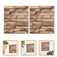 thumbnail image 6 of Soimiss 10Pcs Sticky Tiles For Bathroom Faux Brick Wallpaper Light Brown XPE Foaming Wall Decoration For Homeowners, 6 of 8