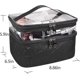thumbnail image 2 of Toiletry Bag Double Layer Black Cosmetic Bag Transparent Large Travel Makeup Bag Organizer Toiletry Bag for Men & Women, Premium Quality Toiletry Bags, 2 of 5