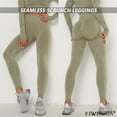 thumbnail image 3 of KIWI RATA Women High Waist Leggings Tummy Control Yoga Pants Butt Lift Squat Proof Active Workout Tights, 3 of 4