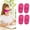 Pink, variant on 4 Pack Soft Fabric Eye Patches for Glasses, Amblyopia Lazy Eye Patch for Kids, Reusable Strabismus Eye Cover, Blue