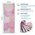 thumbnail image 2 of Pink Floral and Petal Pattern Hot Yoga Mat Towel Non Slip for Hot Yoga - Quick-Drying Yoga Mat Cover with 4 Corner Pockets with Travel Bag - Hot Yoga Towel Non Slip 70"x26", 2 of 6