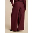 thumbnail image 3 of ELOQUII Women's Plus Size Pleat Detail Trouser With Long Belt, 3 of 3