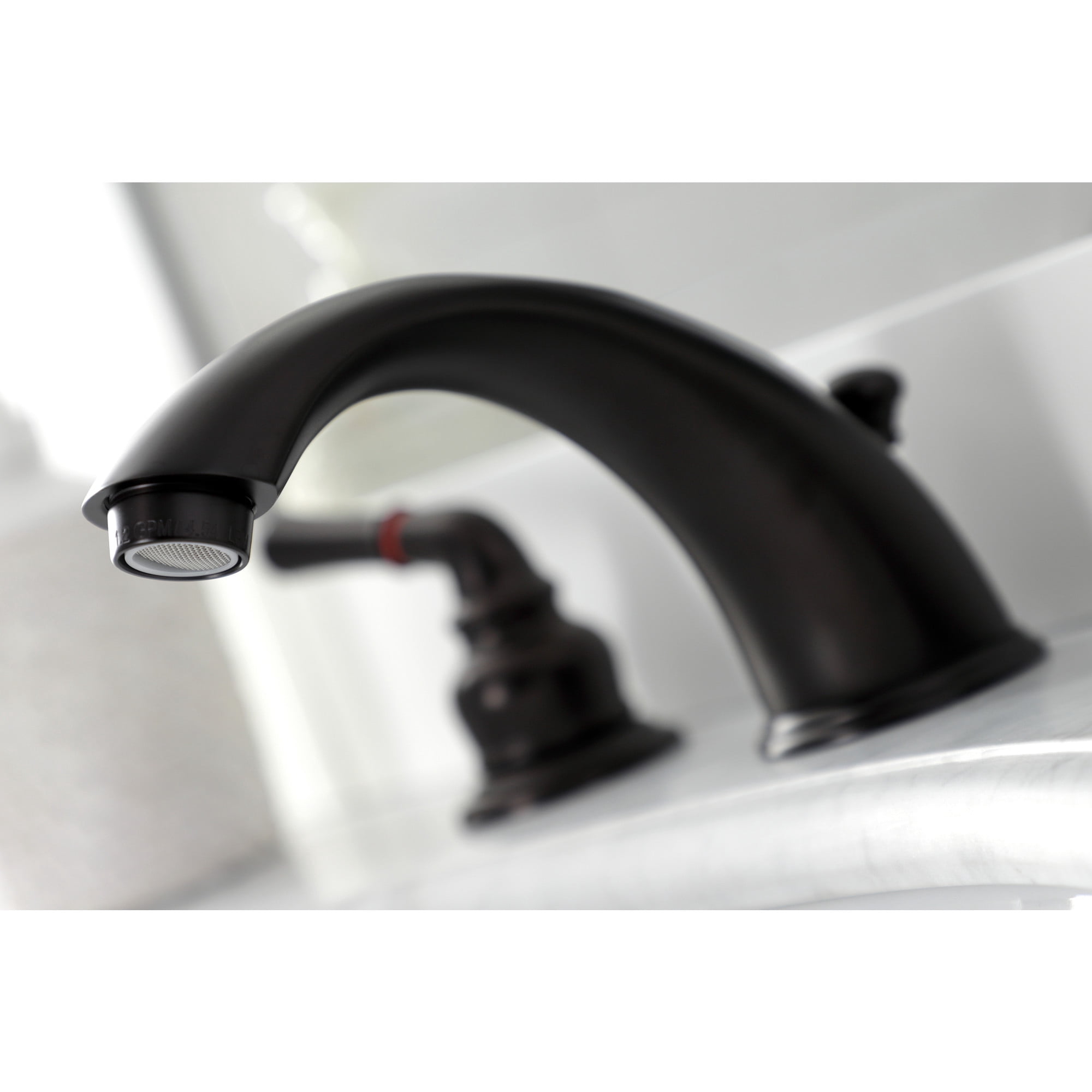 Kingston Brass KB965B Magellan Widespread Bathroom Faucet with Brass Pop-Up, Oil Rubbed Bronze