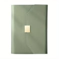 thumbnail image 6 of A5 Refillable Leather Notebook with Card Holder, 6 Ring Binder Business Journal, Portable Writing Notebook with Pen Slot and Pockets for Work Meeting Notes Planner Organizer, 6 of 6