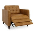 thumbnail image 2 of Moe's Home Collection Bridgers Power Recliner Chair Tan Leather Leather, 2 of 10