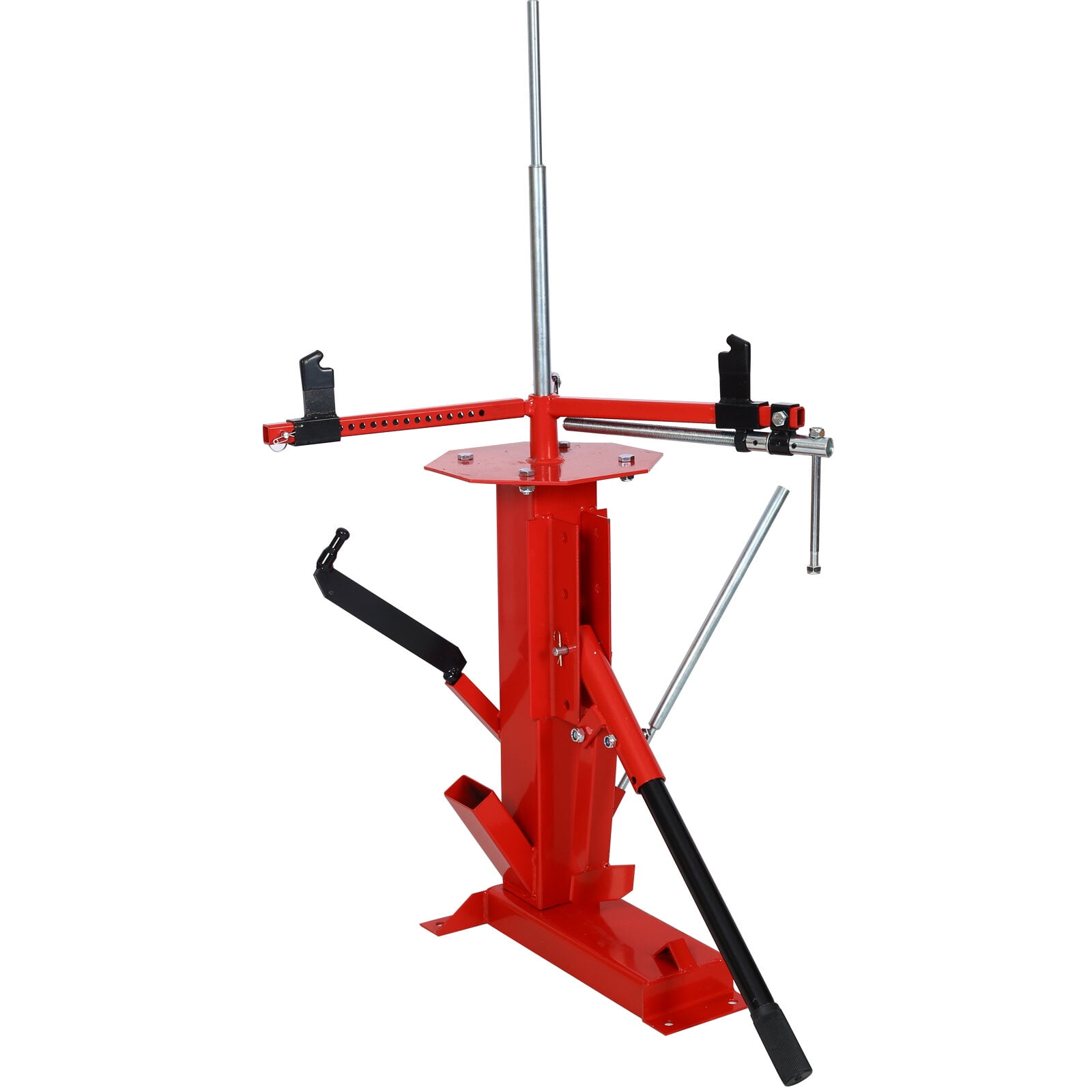 , Multi Manual Tire Changer Auto Car Tire Changer Car/Truck/Motorcycle Portable Hand Tool Tire Bead Breaker Changer 4" to 21", Red ,Steel ,