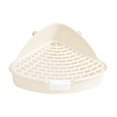 thumbnail image 2 of CBFFDC Pet Cage Toilet Pet Toilet Rabbit Litter Box Easy to Clean Large Triangular Area Small Pet Supply, 2 of 7